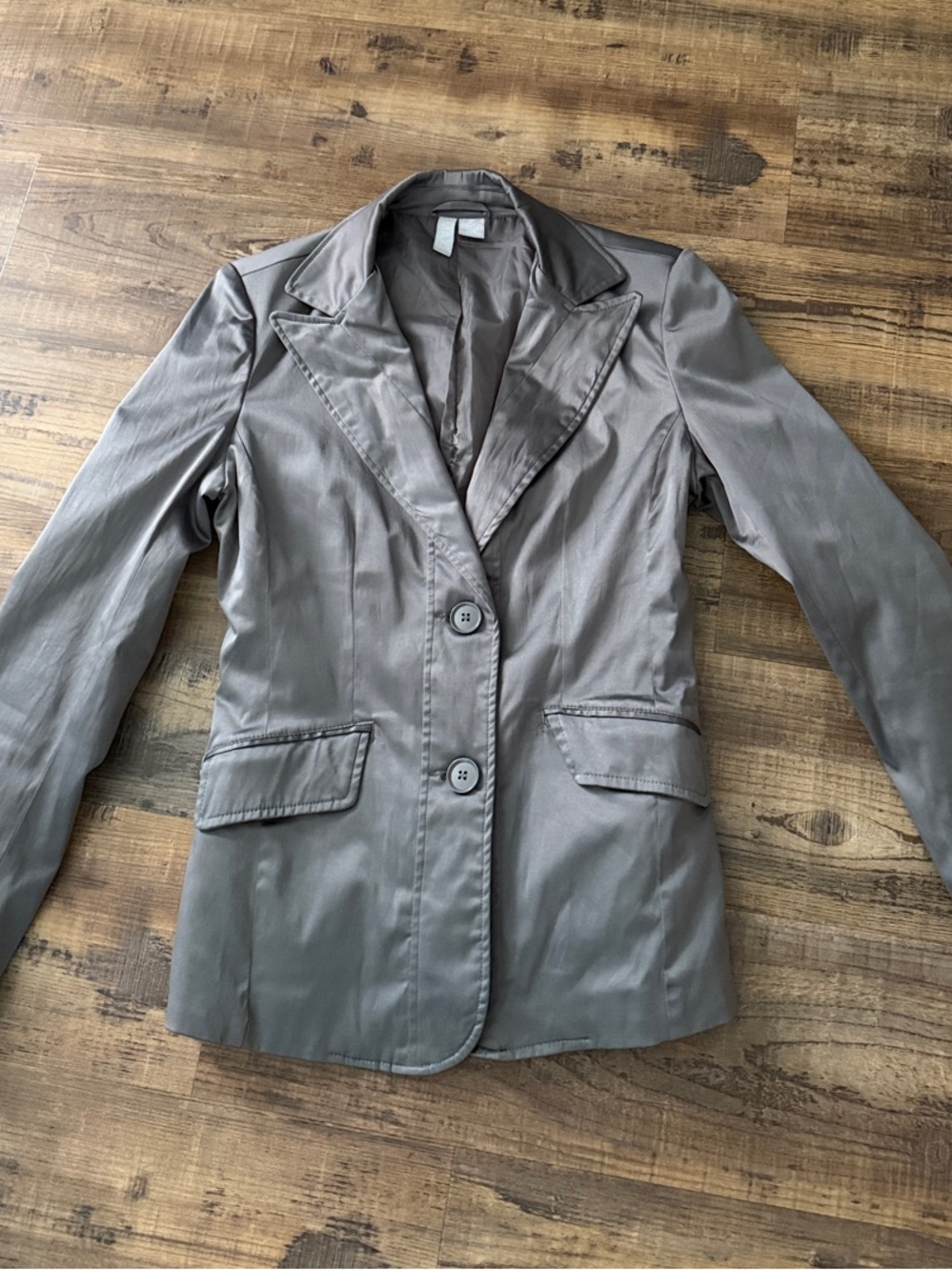 Max Rave Women’s Gray Single-Breasted Blazer